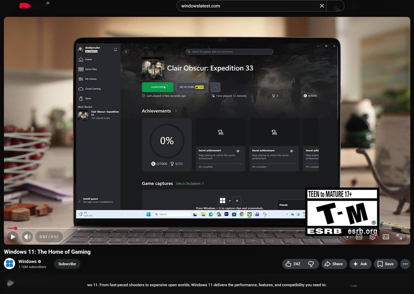 微软Win11游戏广告“翻车”：任务栏赫然固定着谷歌Chrome浏览器